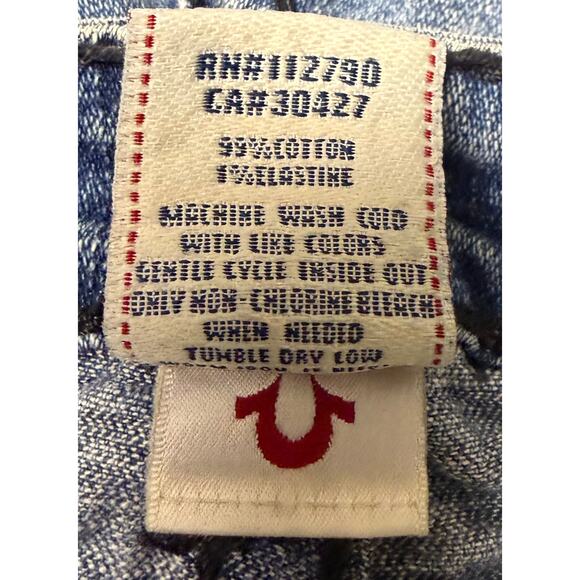 True Religion Joey Super T Flare Jeans Womens Size 25 USA Made Low Rise Bootcut - Picture 12 of 12